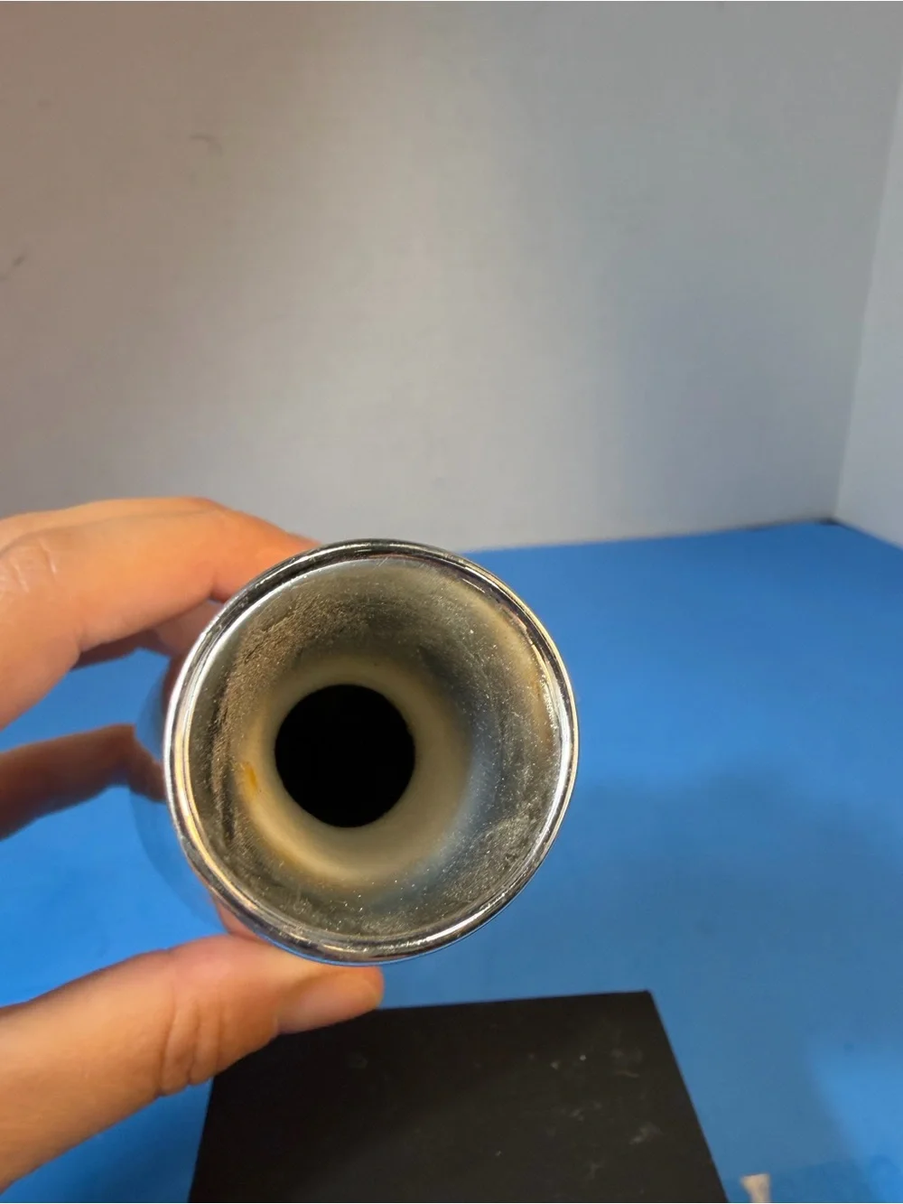 Sleek Silver Ceramic Accent Vase - Modern Home Accents